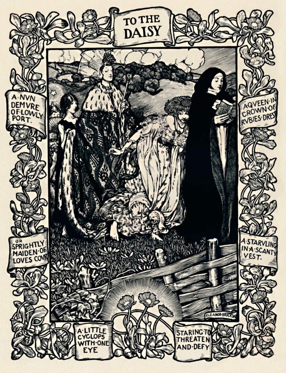 Ilustración del poema de Wordsworth 