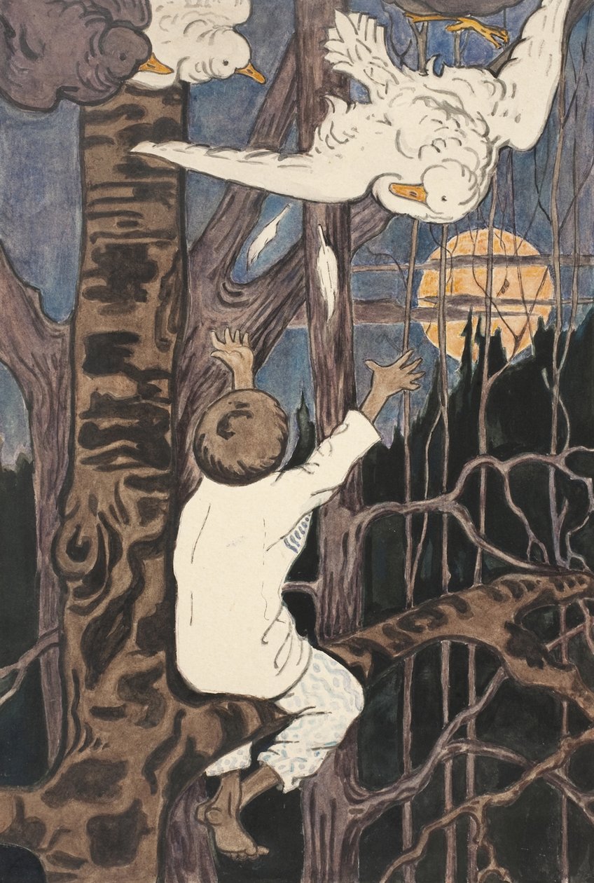 Ilustración de El cuento de Synko-Philipko, 1890s de Elena Dmitryevna Polenova