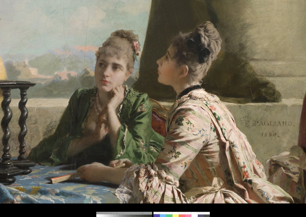 La lección de geografía, 1880 de Eleuterio Pagliano