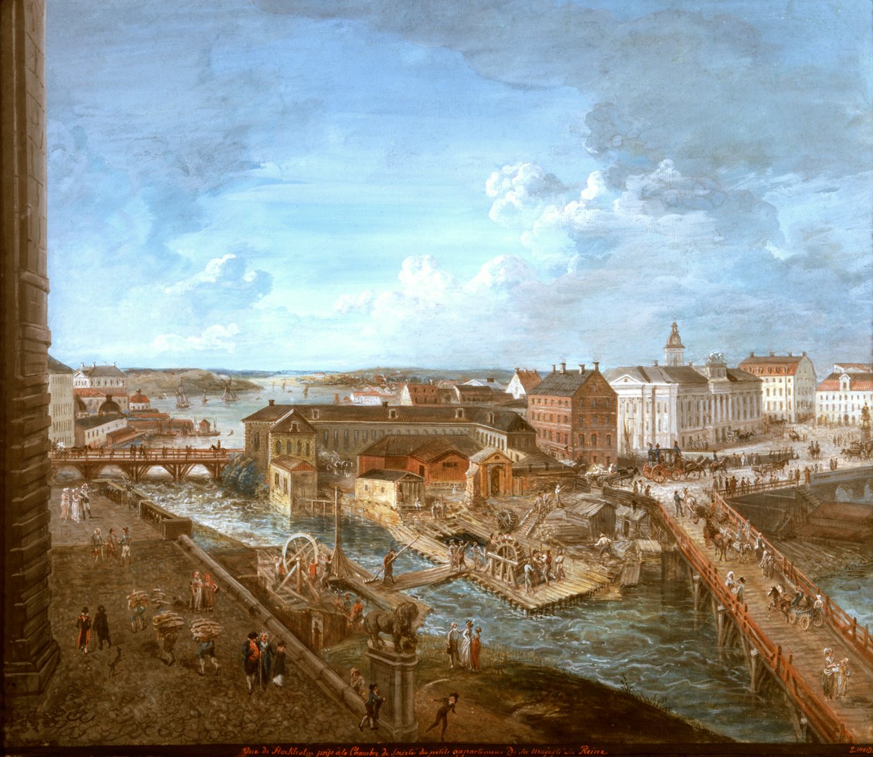 Vista de Estocolmo desde el Palacio Real de Elias Martin