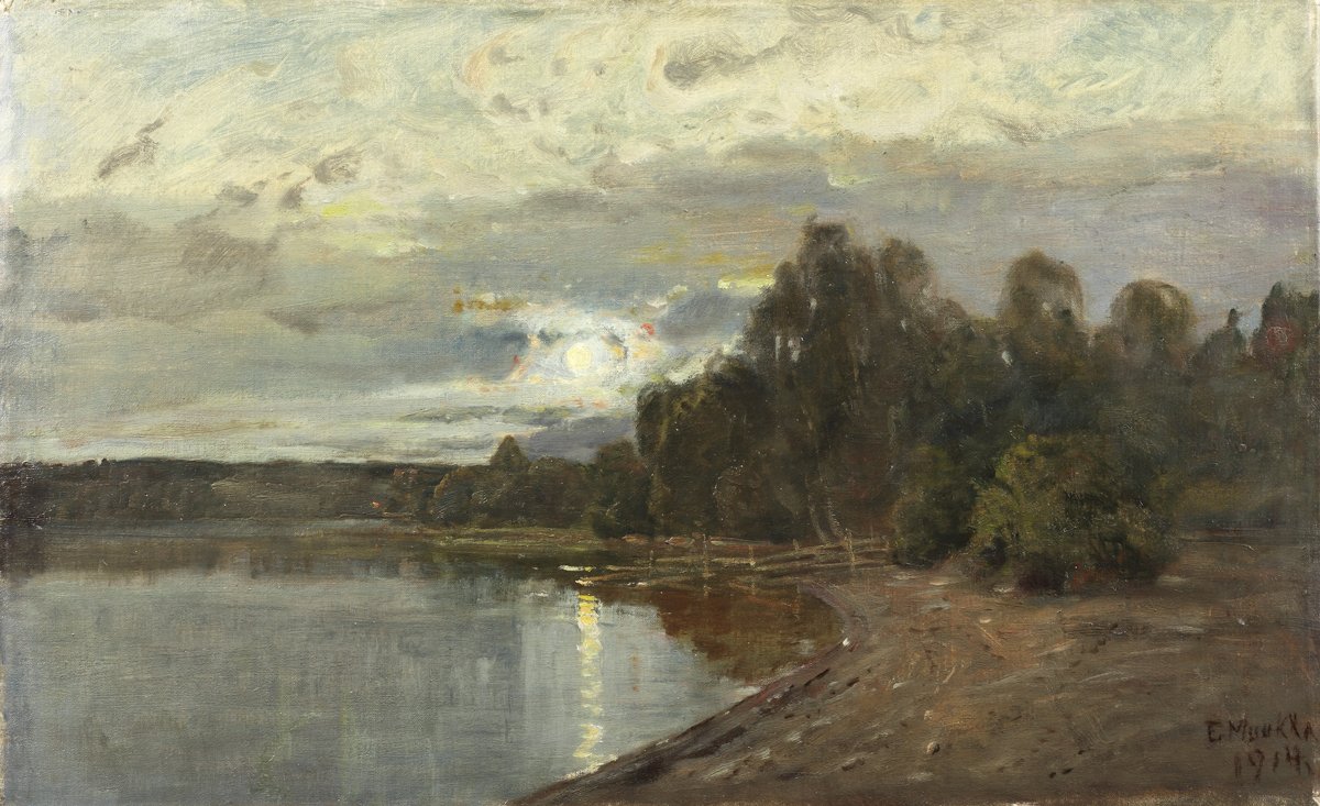 Paisaje a la luz de la luna de Elias Muukka