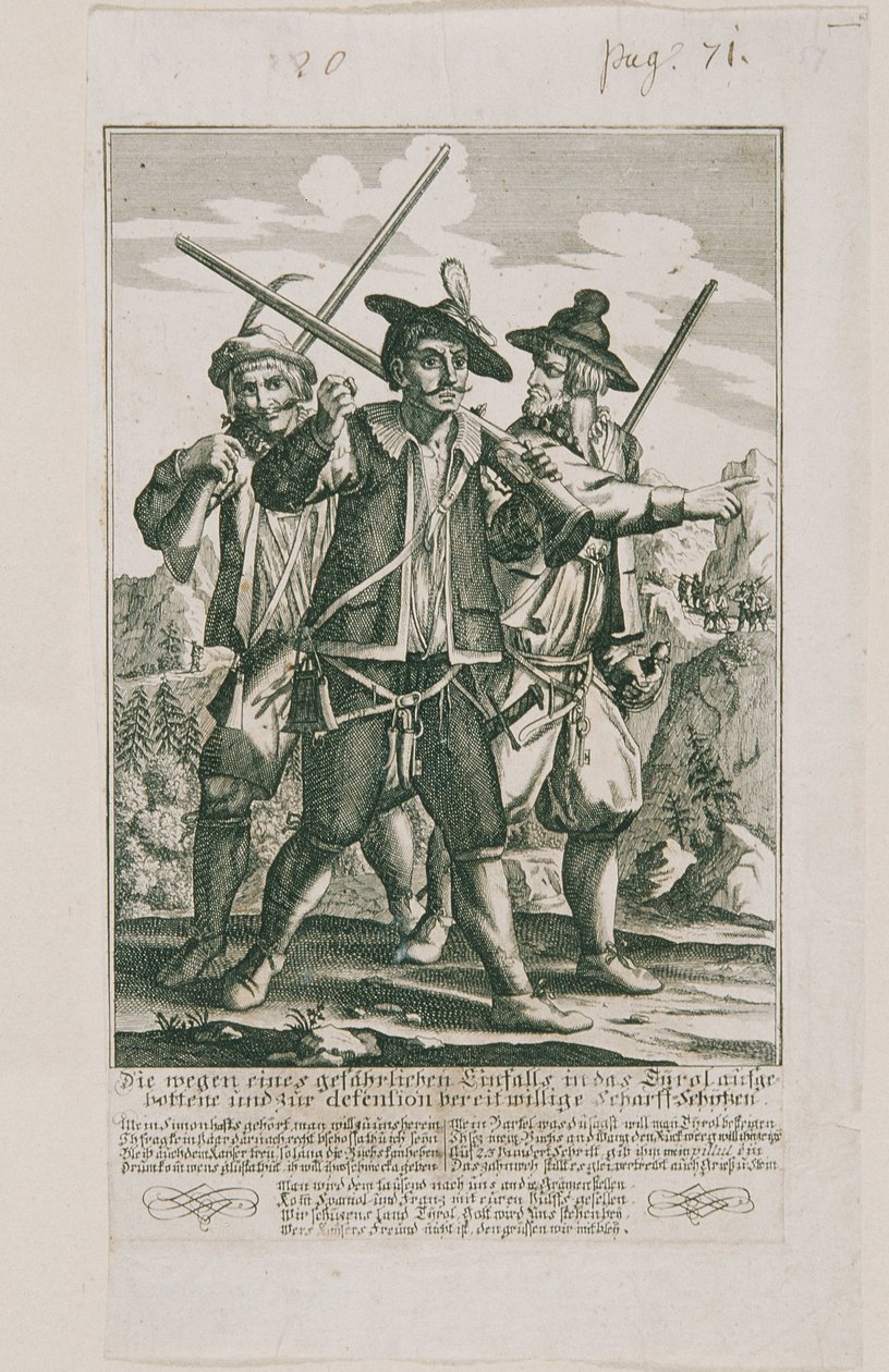 La defensa tirolesa de 1703: francotiradores de Elias Baeck