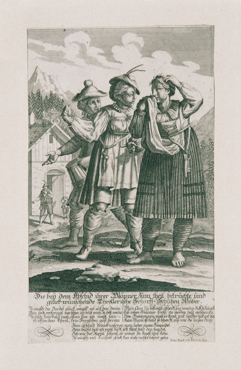 La defensa tirolesa de 1703: las mujeres Tyrollerische Scharff-Schützen de Elias Baeck