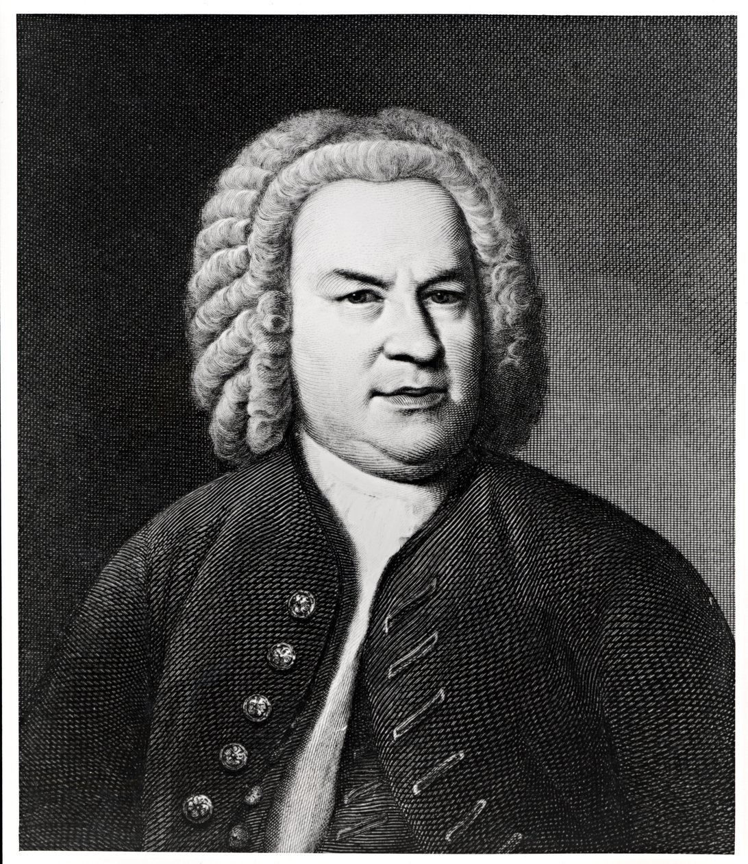 Retrato de Johann Sebastian Bach, compositor alemán de Elias Gottleib Haussmann