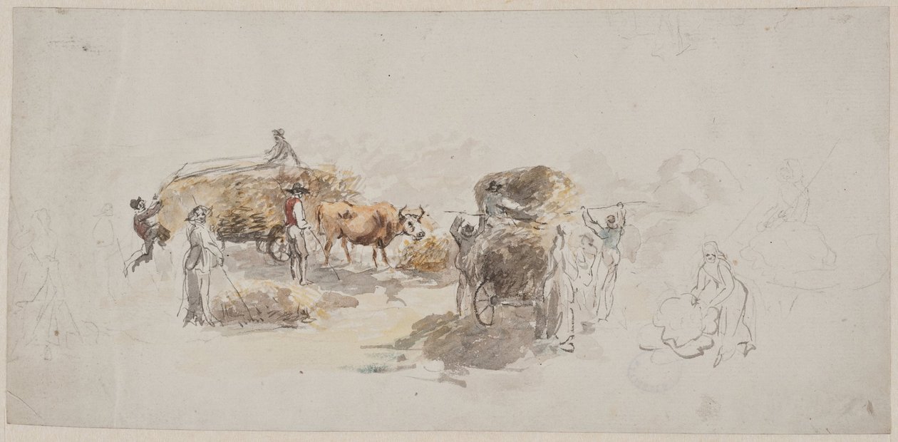 Escena de género, henificación de Elias Martin