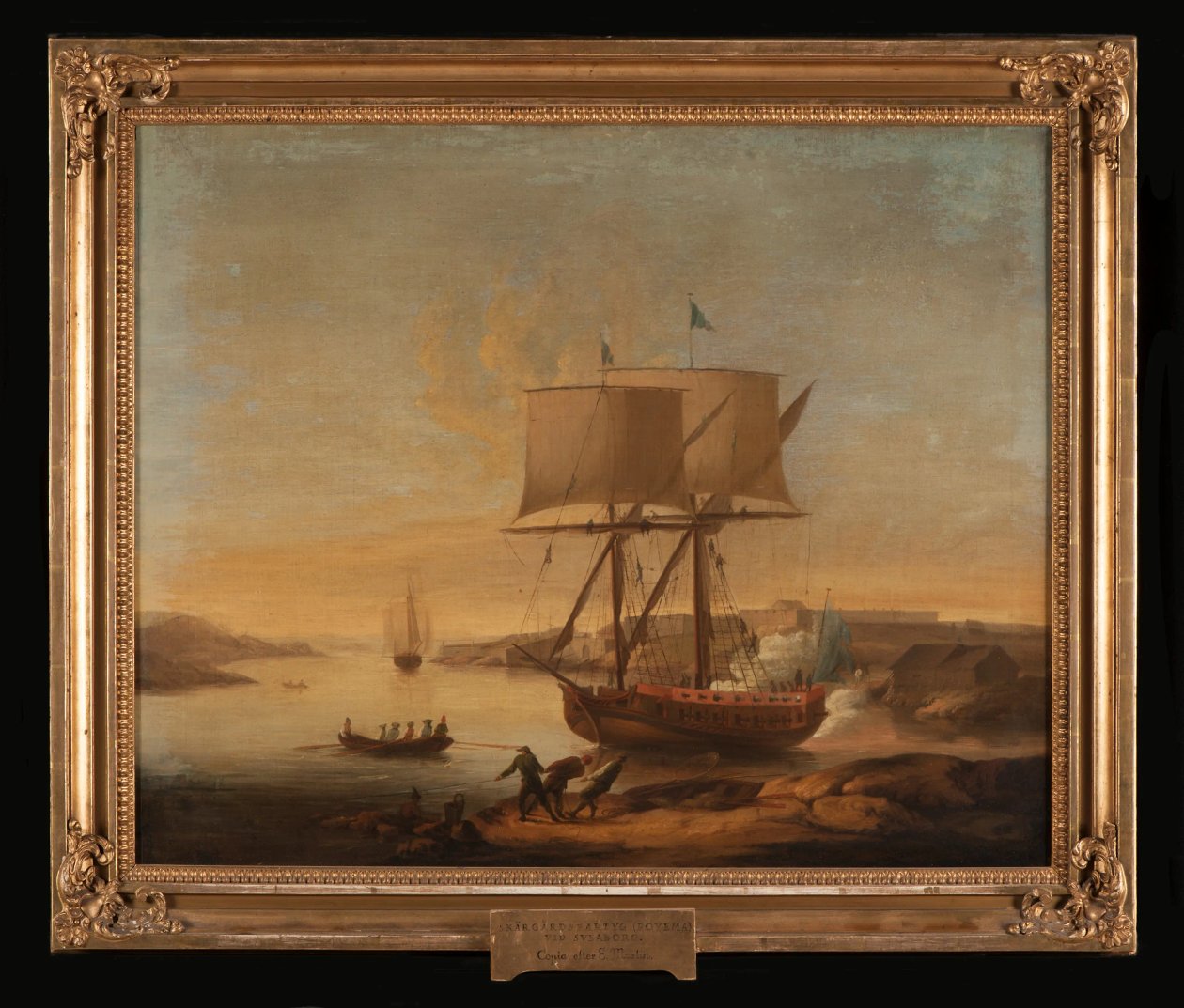 Embarcación del archipiélago cerca de Sveaborg de Elias Martin