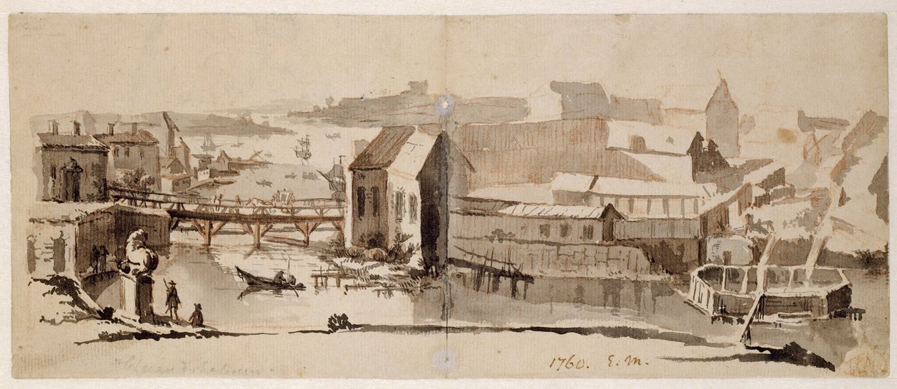 Vista de Helgeandsholmen de Elias Martin