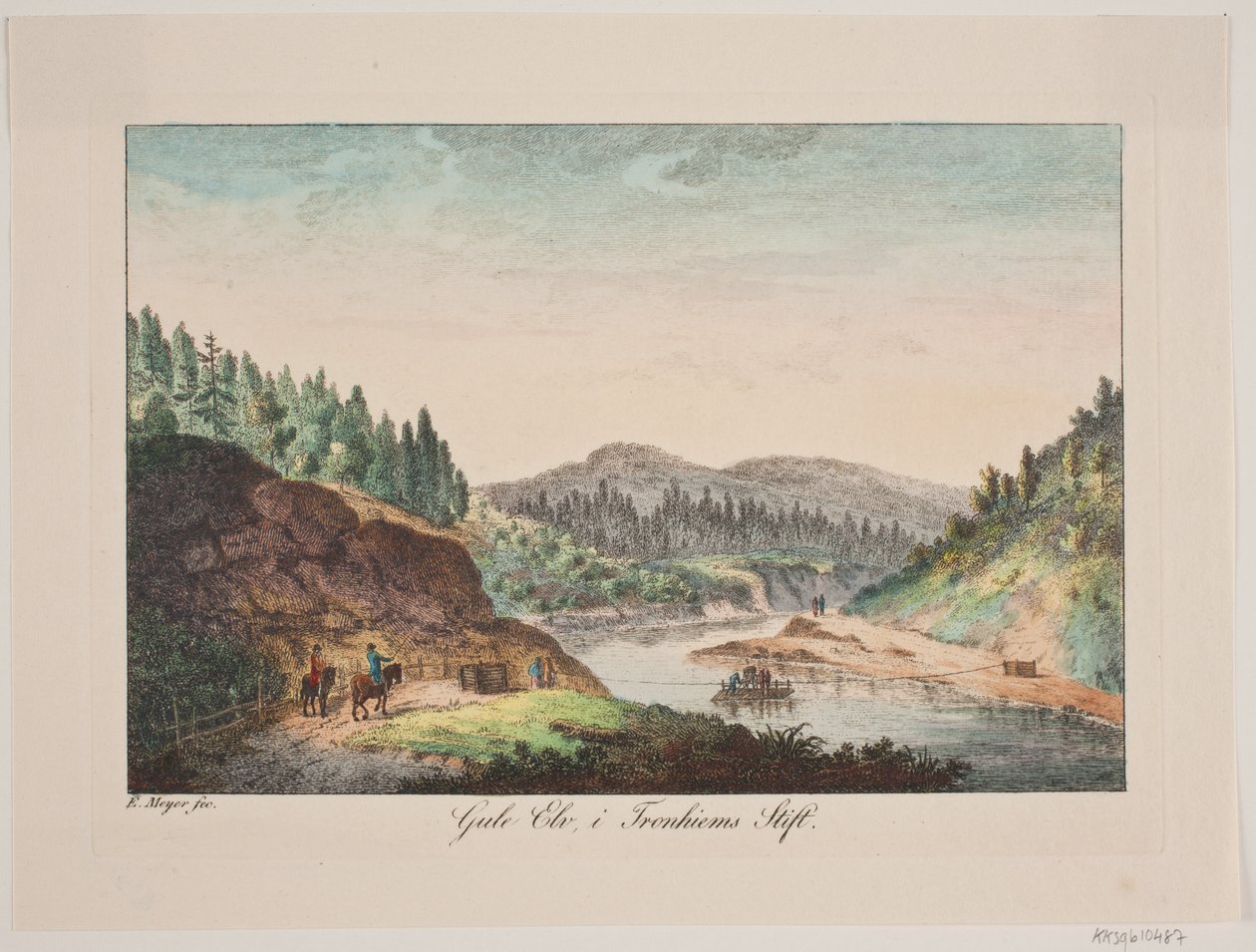 Río Amarillo, en el distrito de Trondheim de Elias Meyer