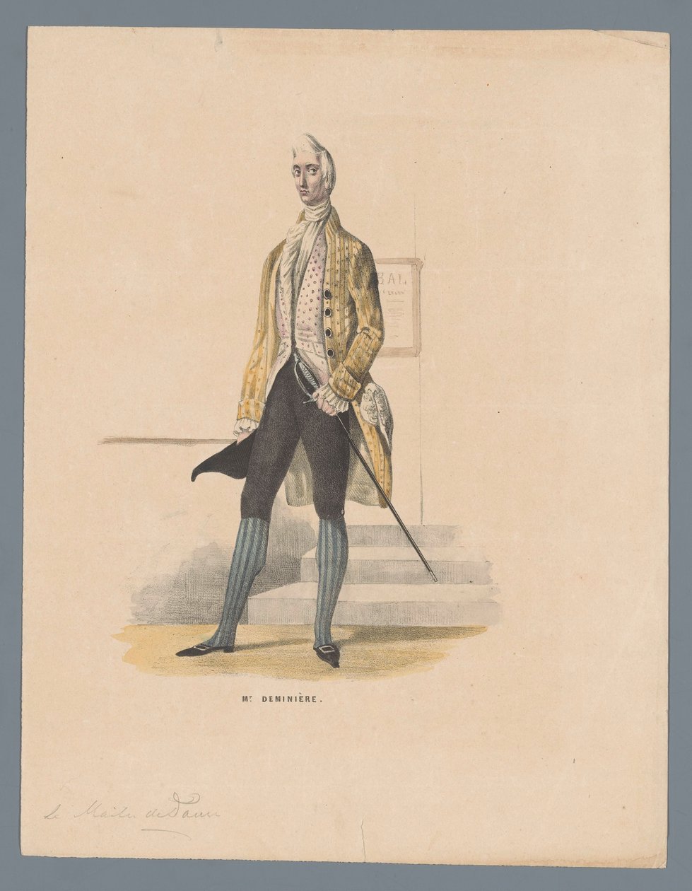 Sr. Deminière (título sobre objeto) de Elias Spanier (attributed to)
