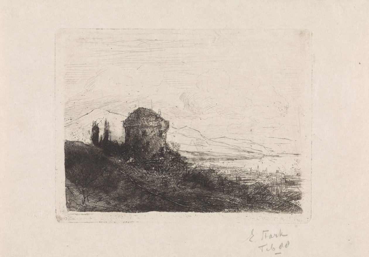 Chateau Chatelard cerca de Clarens de Elias Stark (signed by artist)