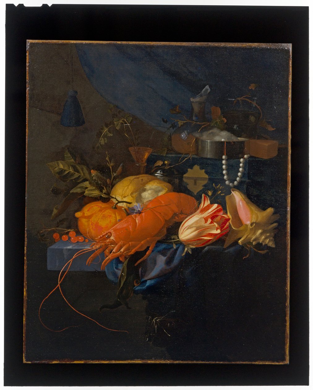 Bodegón con langosta de Elias van den Broeck
