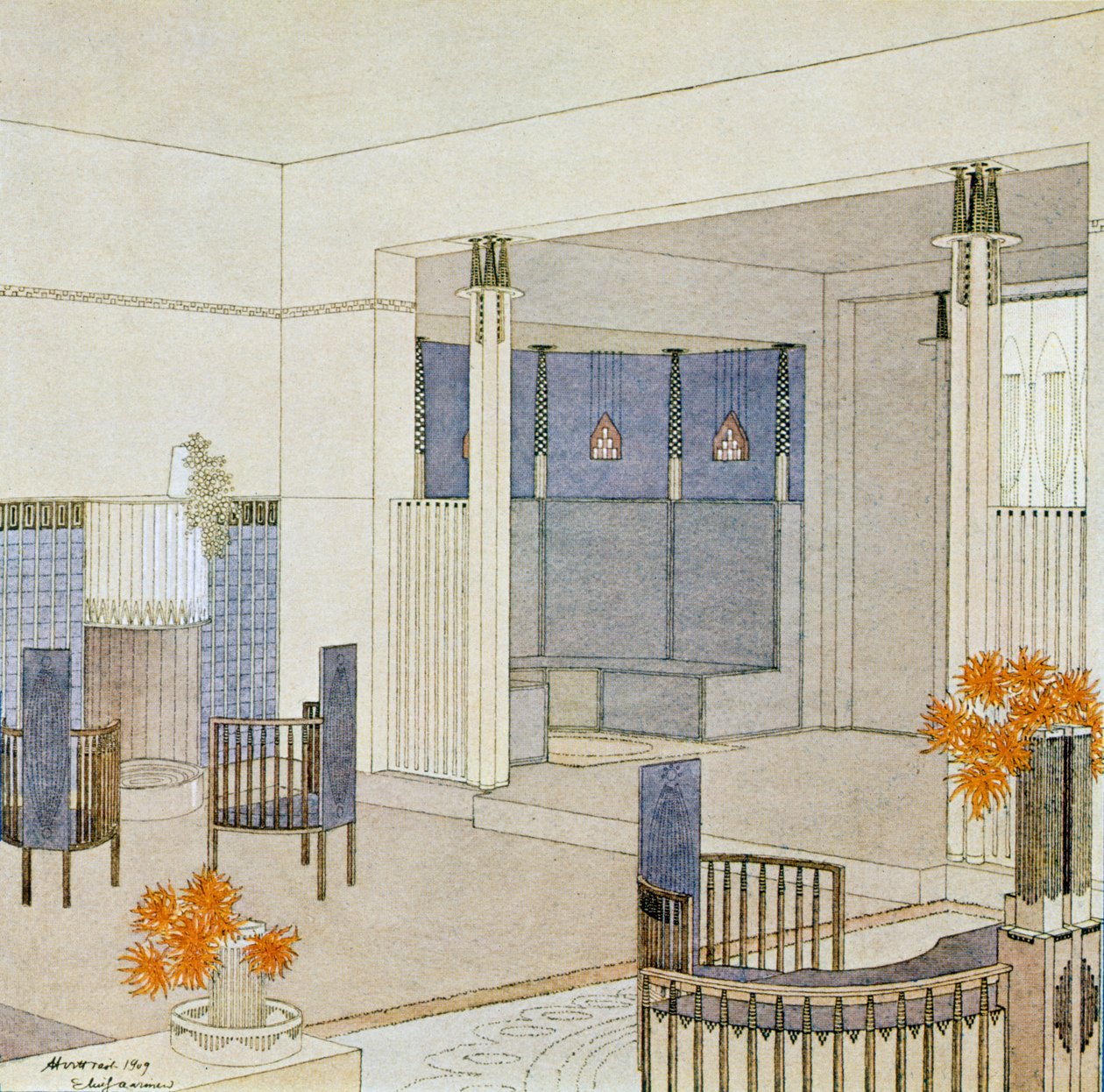 Diseño para un salón de señora, de 