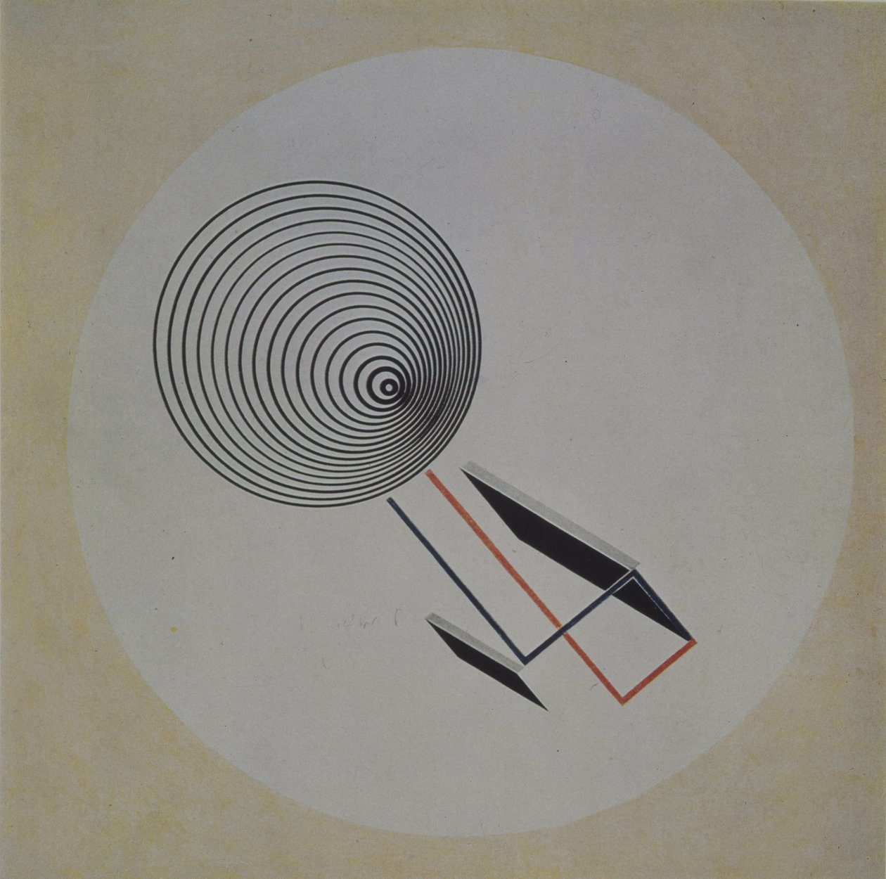 Proun 93. Espiral flotante, 1924 de Eliezer Markowich Lissitzky