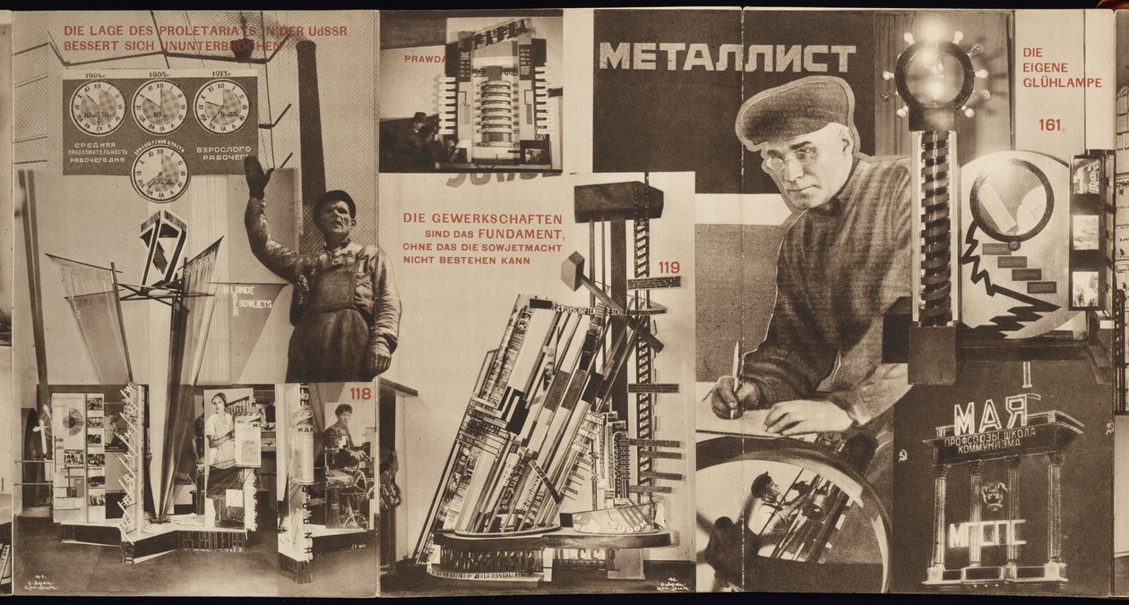 URSS. Catálogo del pabellón soviético en la Exposición Internacional de Prensa, Colonia, 1928 de Eliezer Markowich Lissitzky