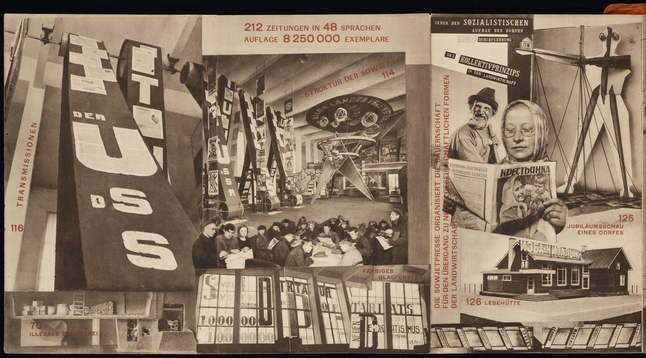 URSS. Catálogo del pabellón soviético en la Exposición Internacional de Prensa, Colonia, 1928 de Eliezer Markowich Lissitzky