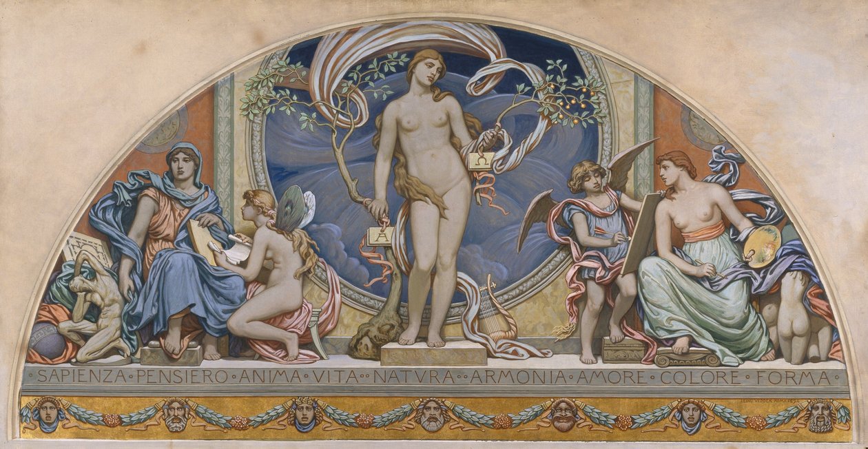 Roma representante de las artes de Elihu Vedder