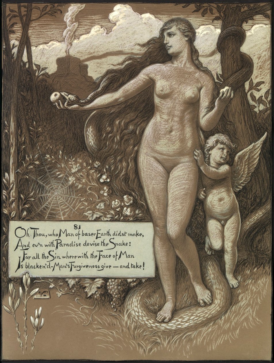 (Ilustración para Rubáiyát de Omar Khayyám) En el principio de Elihu Vedder