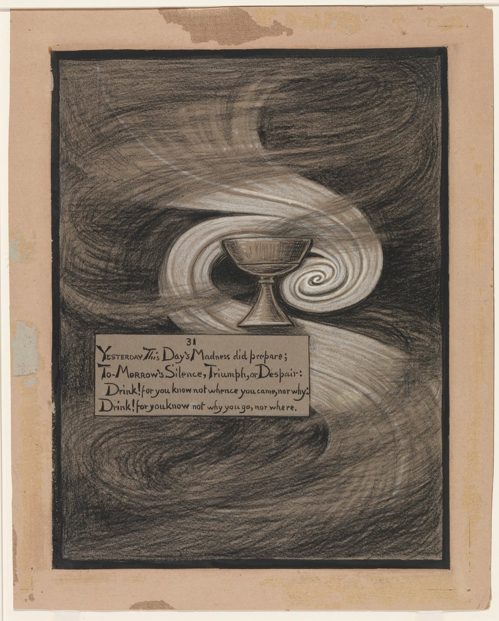 (Ilustración para Rubáiyát de Omar Khayyám) La copa de la desesperación de Elihu Vedder