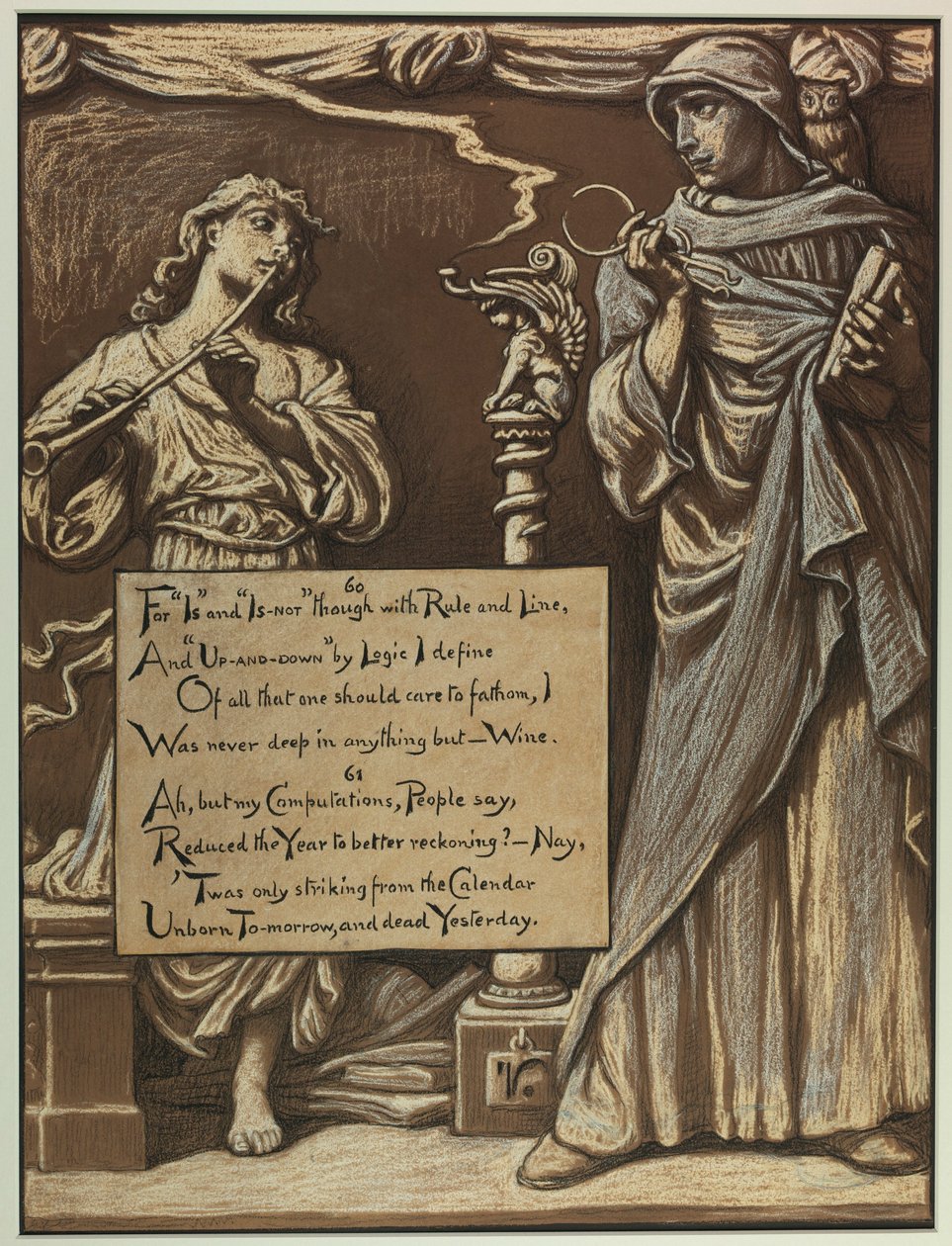 (Ilustración para Rubáiyát de Omar Khayyám) El divorcio de la razón de Elihu Vedder