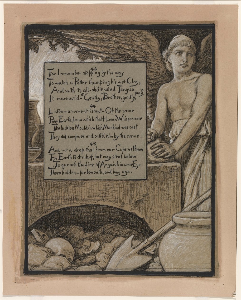 (Ilustración para Rubáiyát de Omar Khayyám) El alfarero celestial de Elihu Vedder