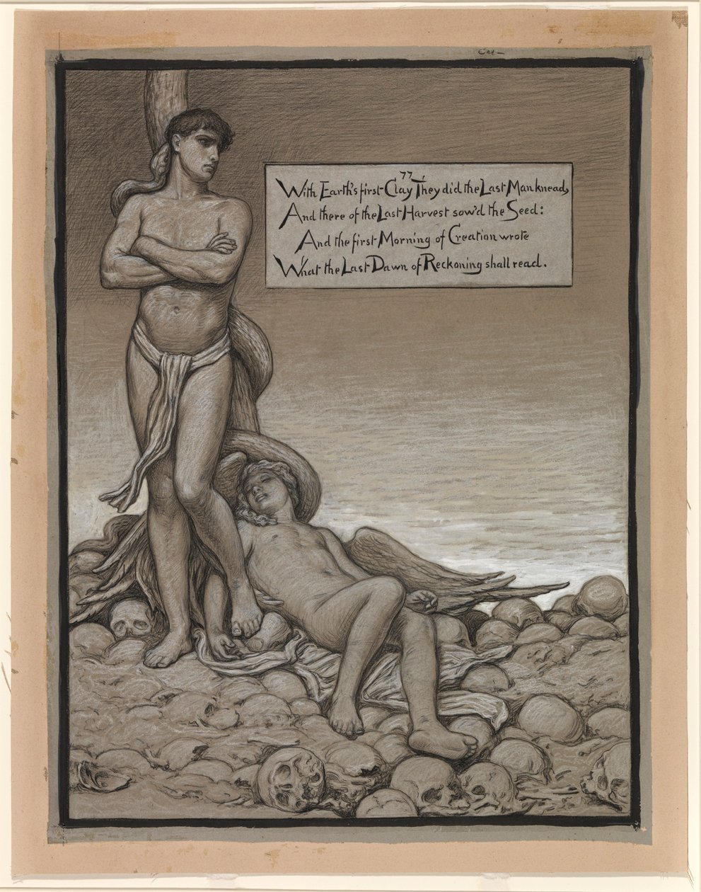 (Ilustración para Rubáiyát de Omar Khayyám) El último hombre de Elihu Vedder