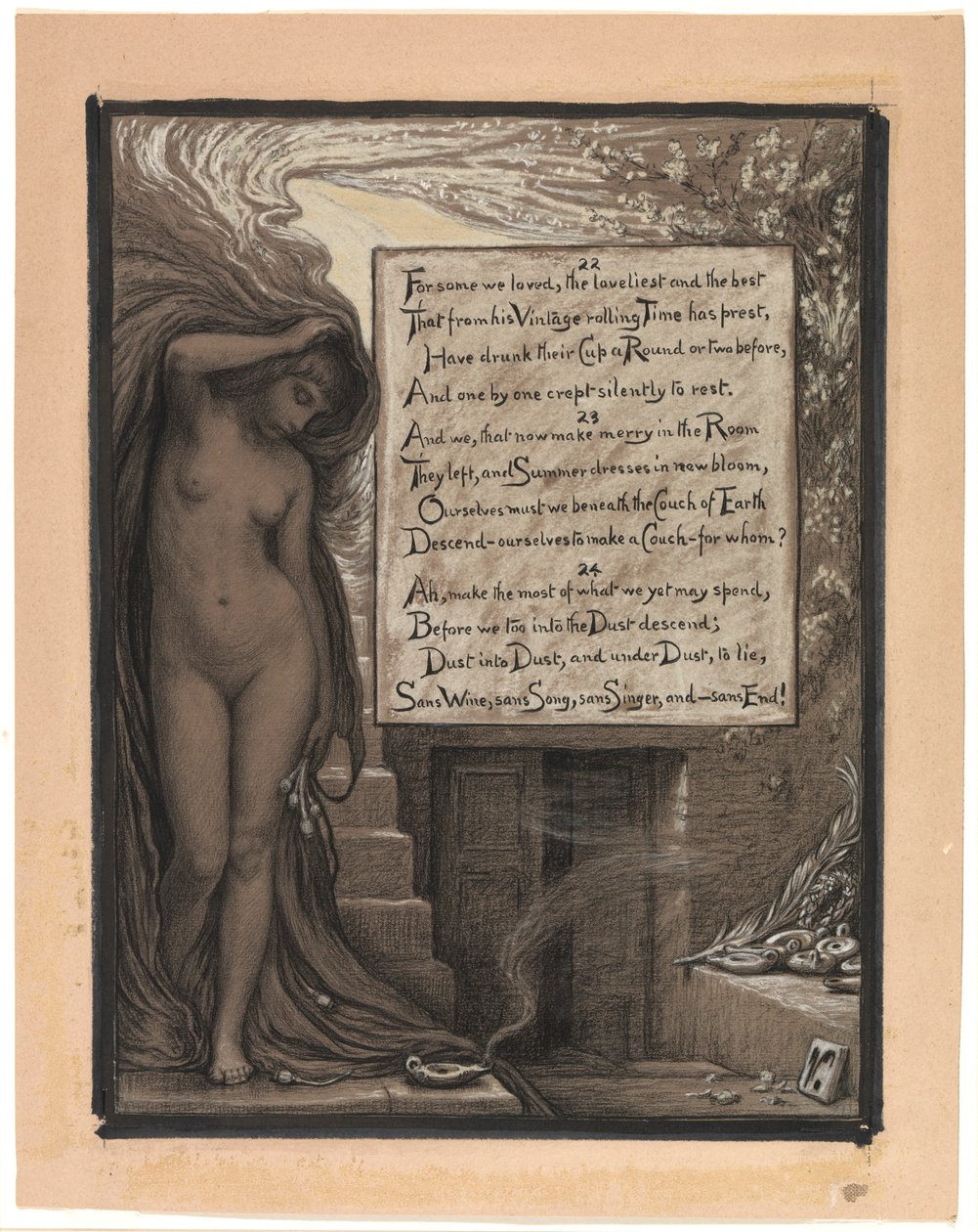 (Ilustración para Rubáiyát de Omar Khayyám) El largo descanso de Elihu Vedder