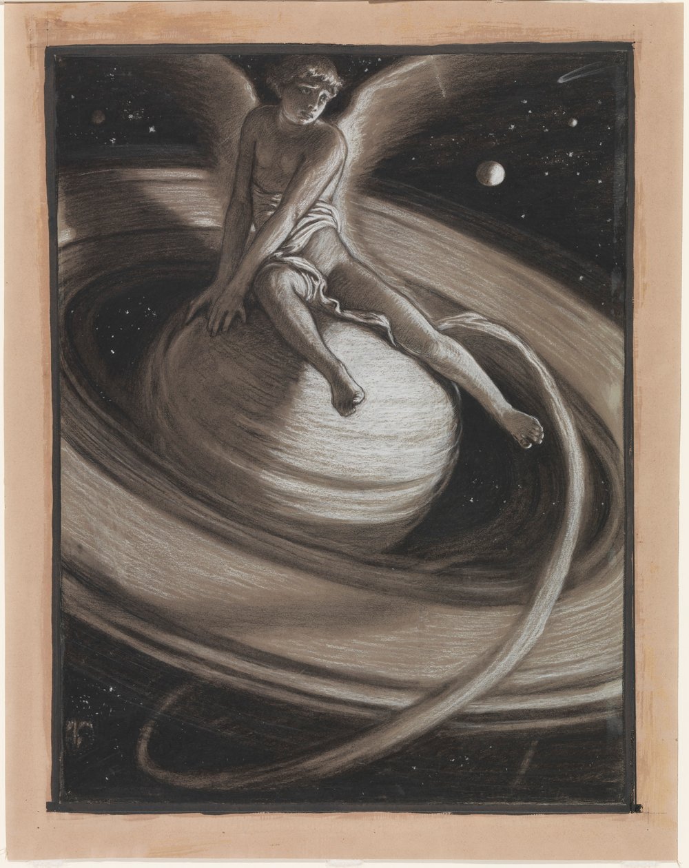 (Ilustración de Rubáiyát de Omar Khayyám) El Trono de Saturno de Elihu Vedder
