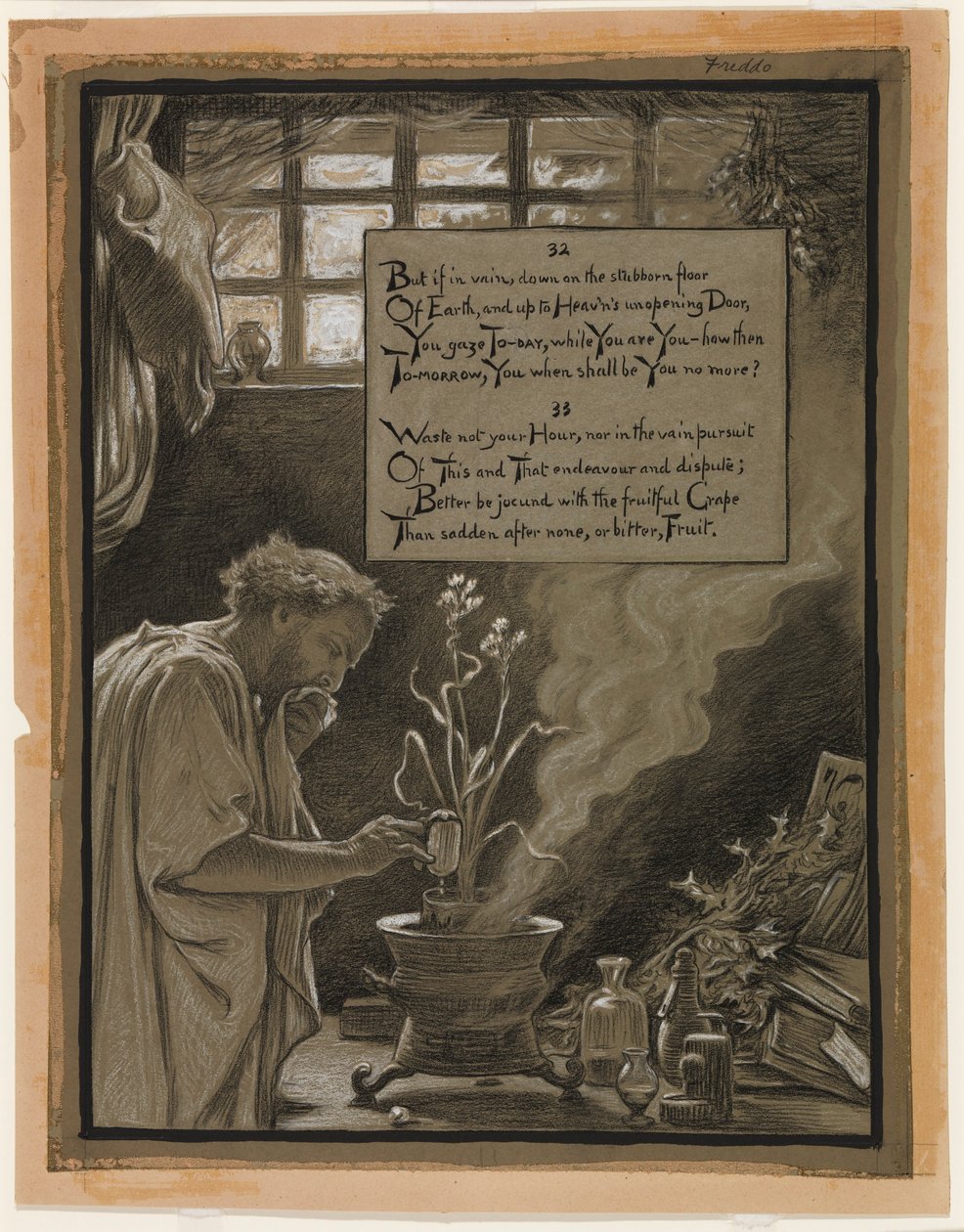 (Ilustración de Rubáiyát de Omar Khayyám) La vana búsqueda de Elihu Vedder