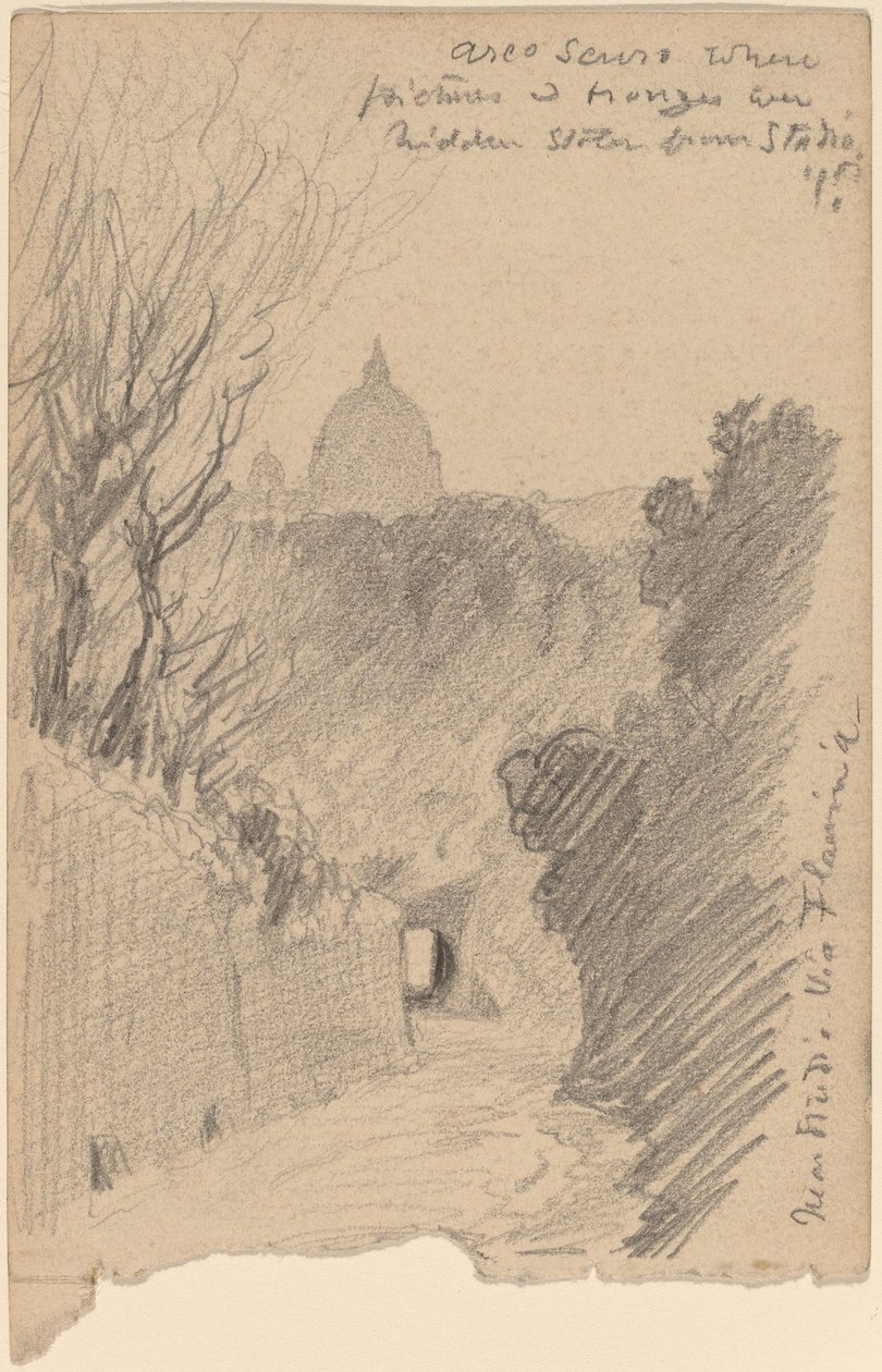 Arco Oscuro--Sobre la Via Flaminia de Elihu Vedder