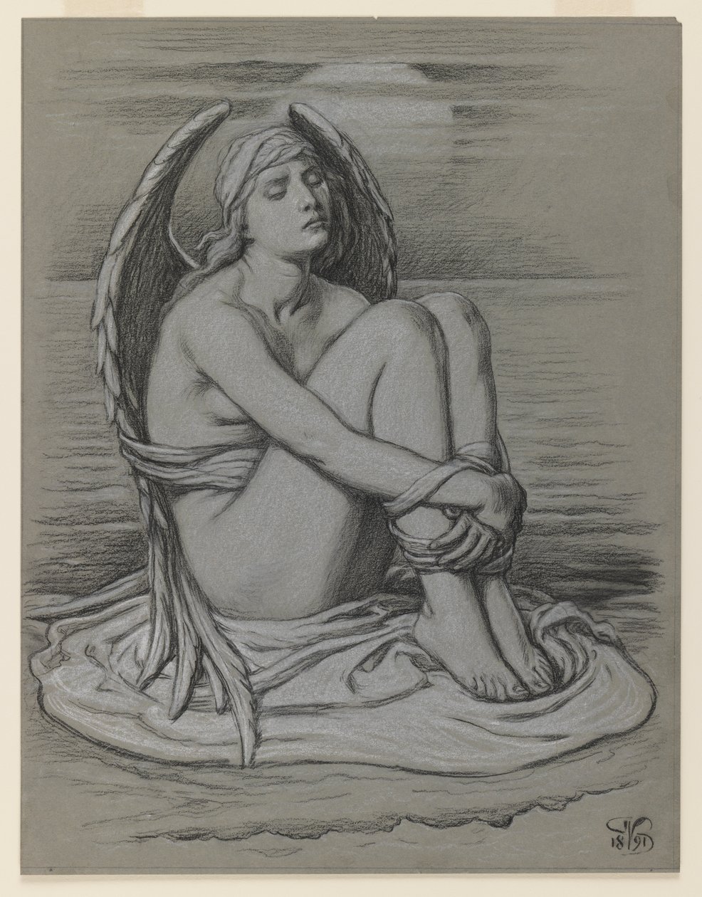 Ángel atado, 1891 de Elihu Vedder