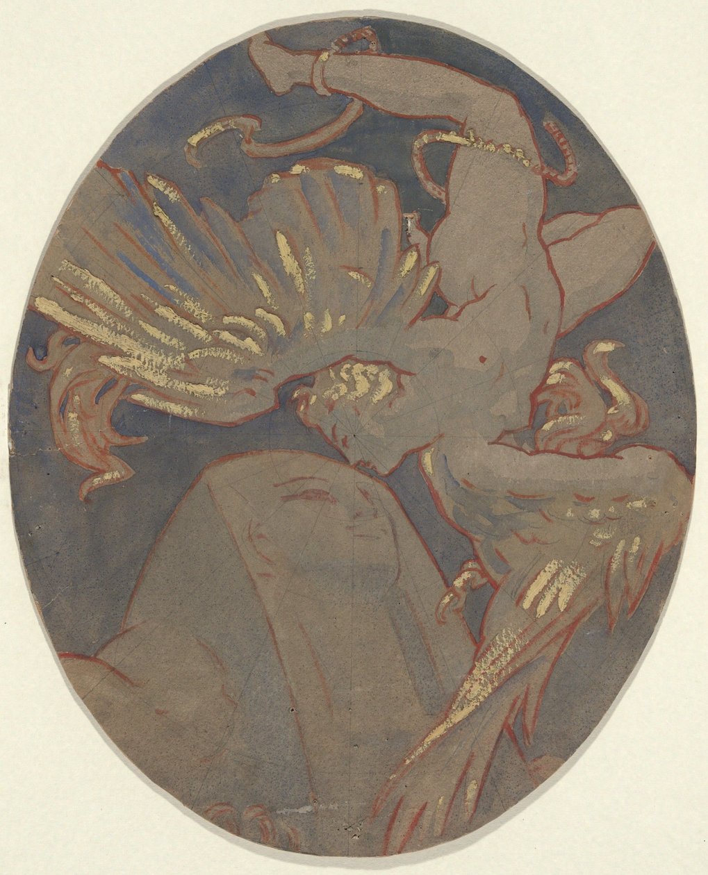 Copia del «Techo de Rondel-Sargent» del Museo de Bellas Artes de Boston de Elihu Vedder