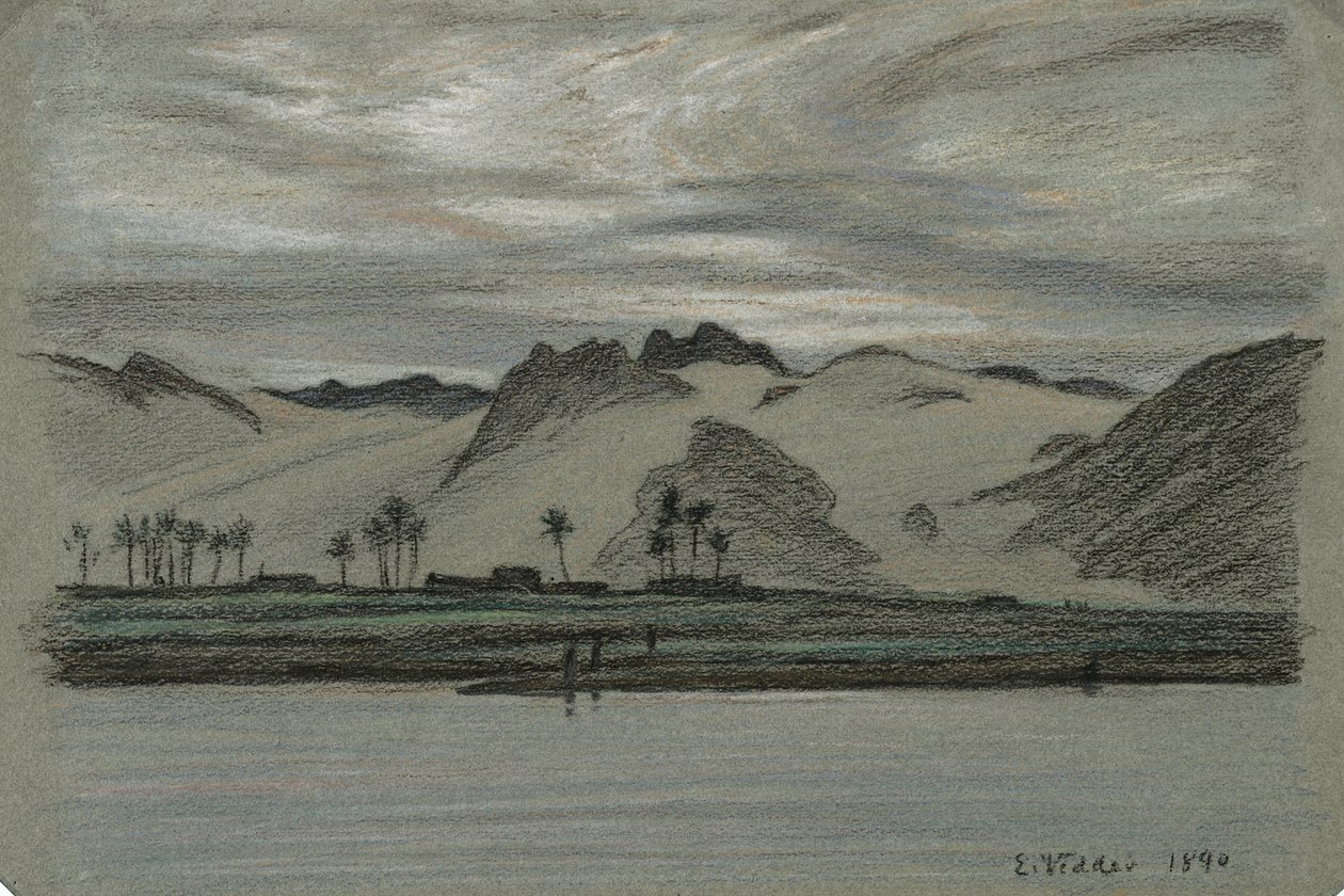 De 30 Dibujos del Viaje por el Nilo, No. 19 de Elihu Vedder