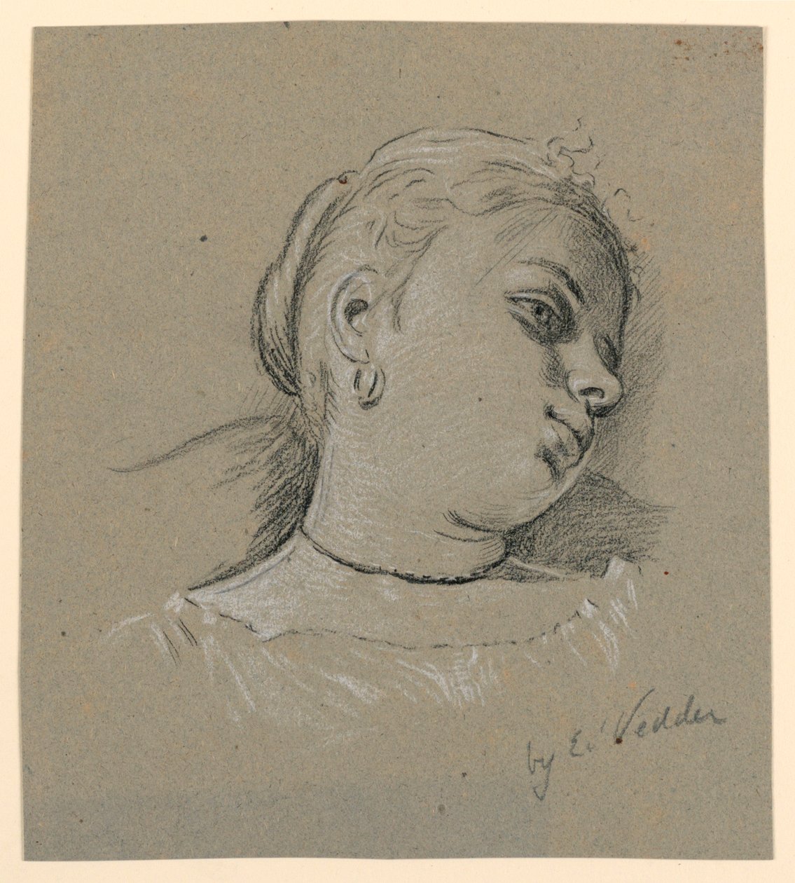 Chica italiana de Elihu Vedder