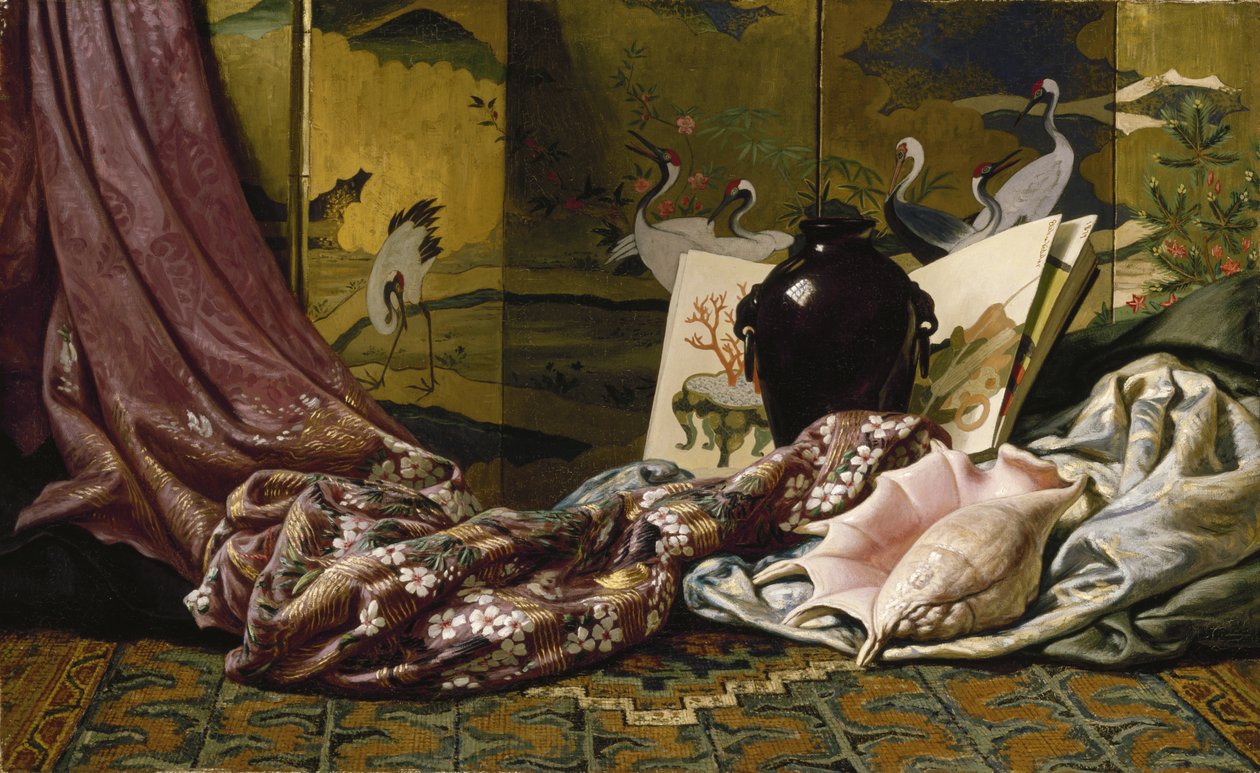 Bodegón japonés de Elihu Vedder