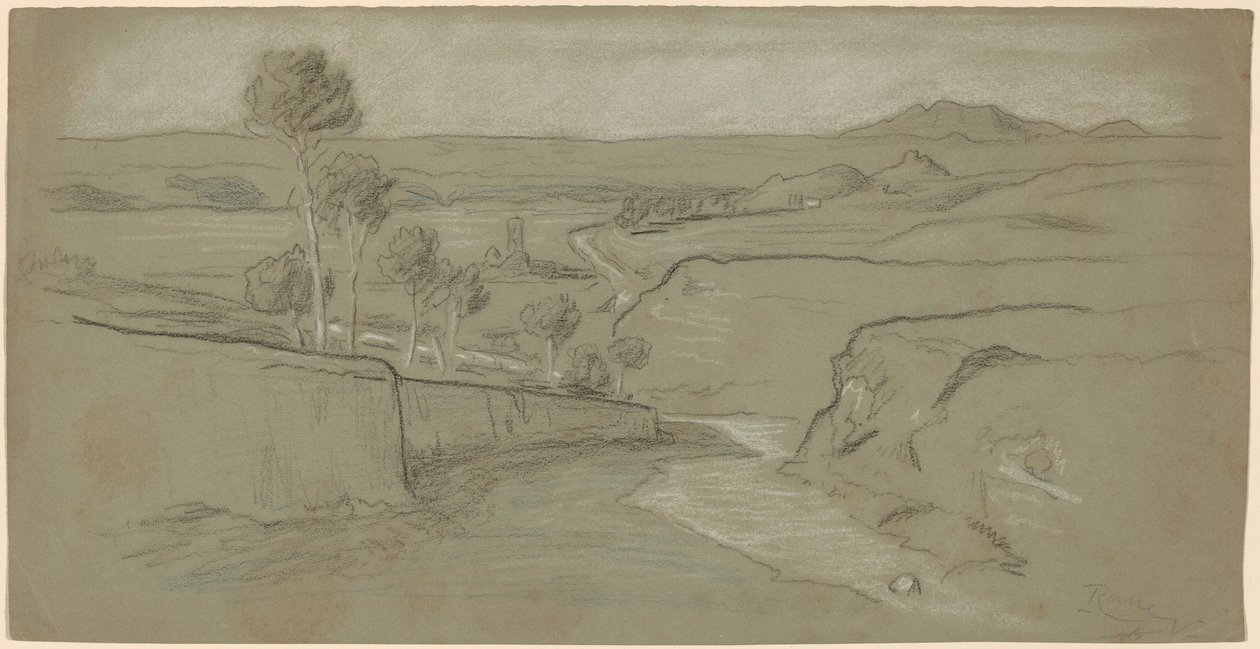 Paisaje Romano de Elihu Vedder