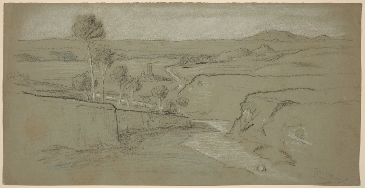 Paisaje romano de Elihu Vedder
