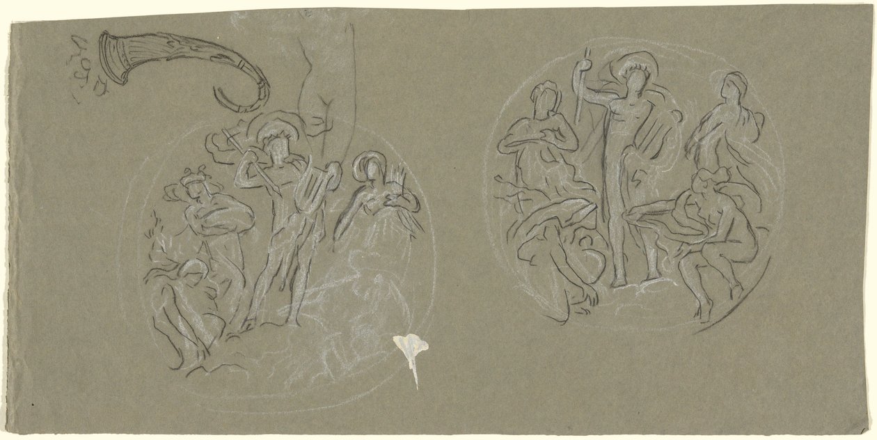 Ficha de estudios para techo Huntington de Elihu Vedder
