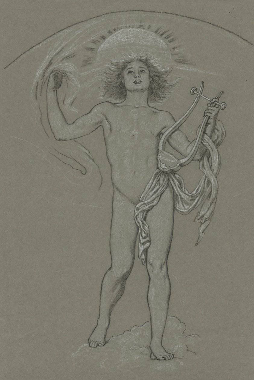 Estudio para Apolo de Elihu Vedder