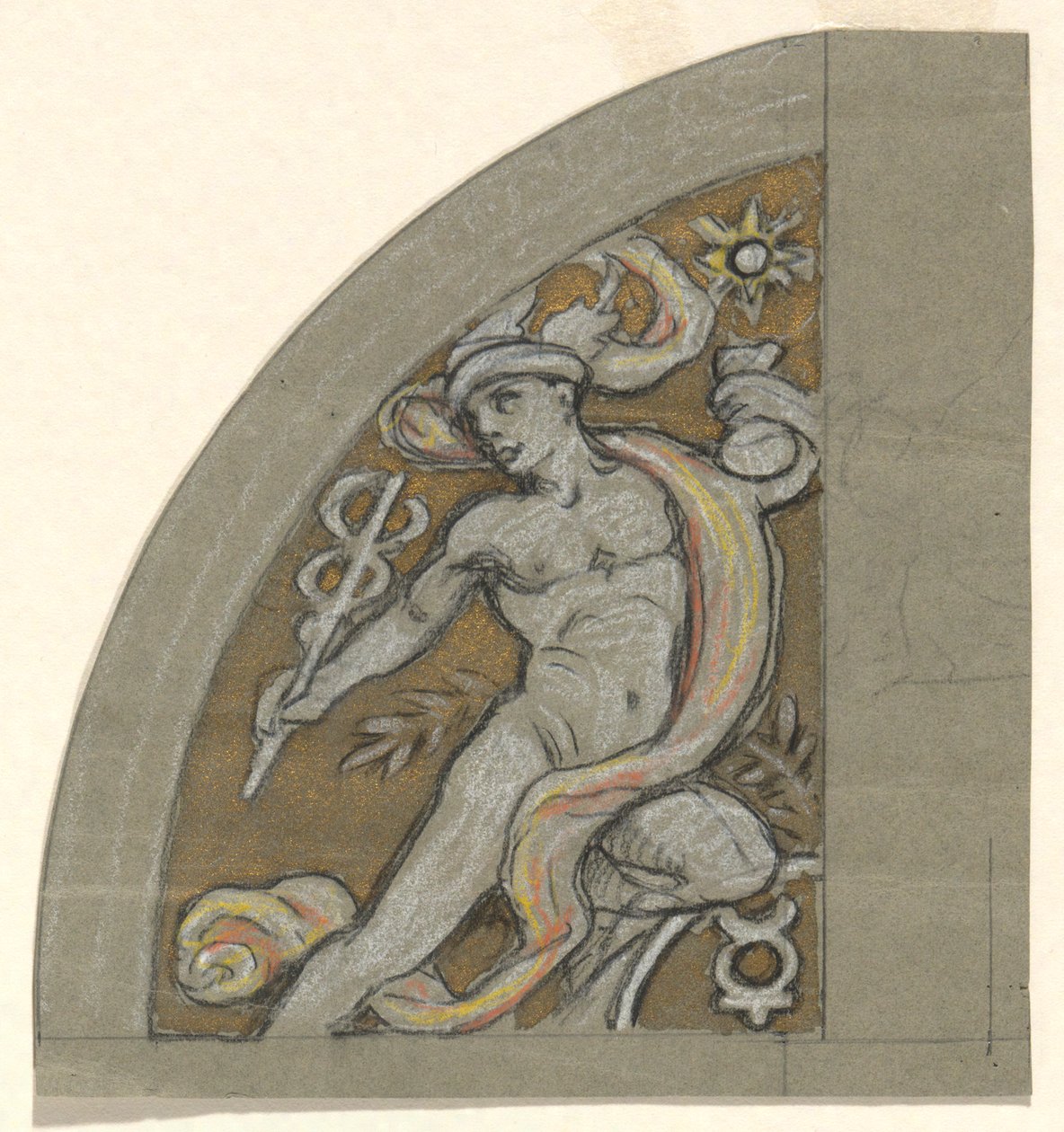 Estudio para Mercurio de Elihu Vedder