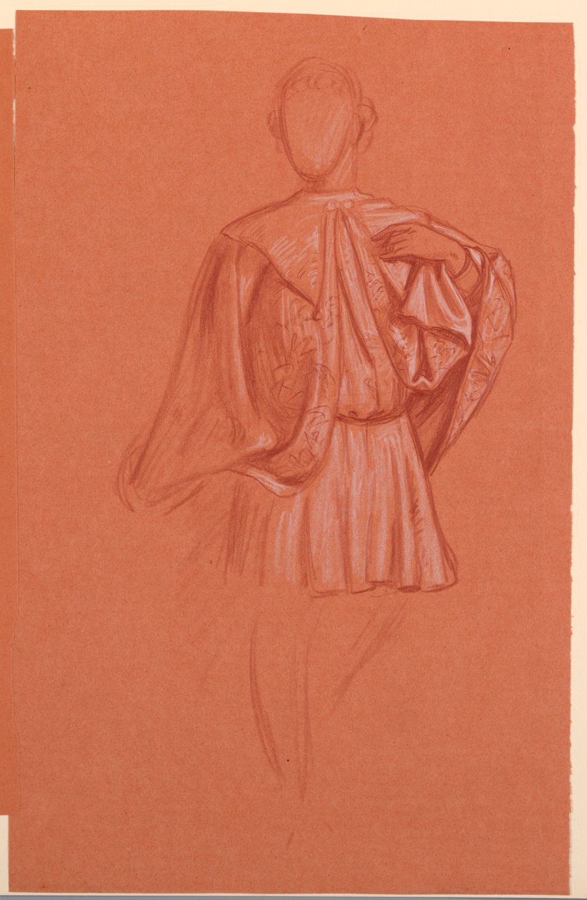 Estudio para "Procesión de bodas" de Elihu Vedder