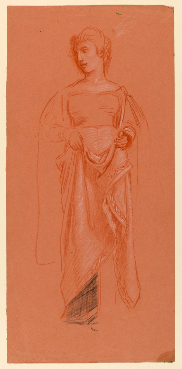 Estudio para "Procesión de boda" de Elihu Vedder