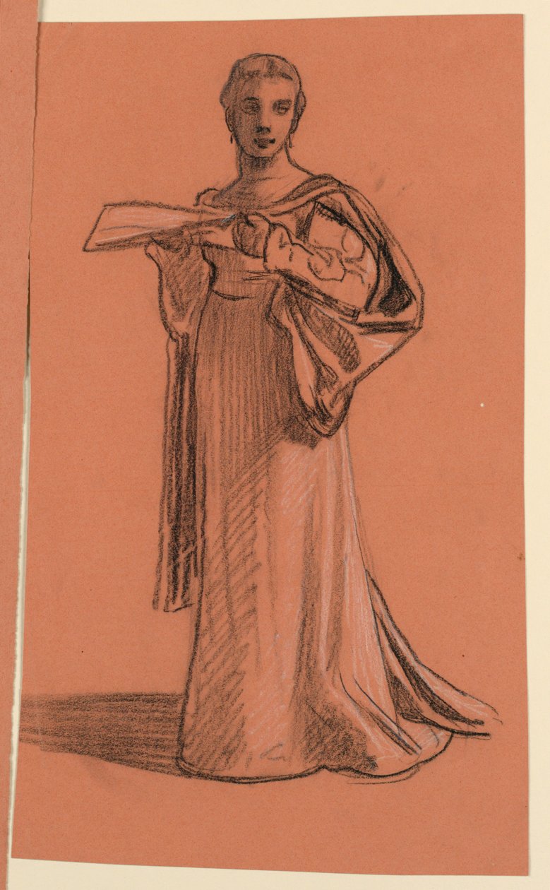 Estudio para "Procesión de Boda" de Elihu Vedder