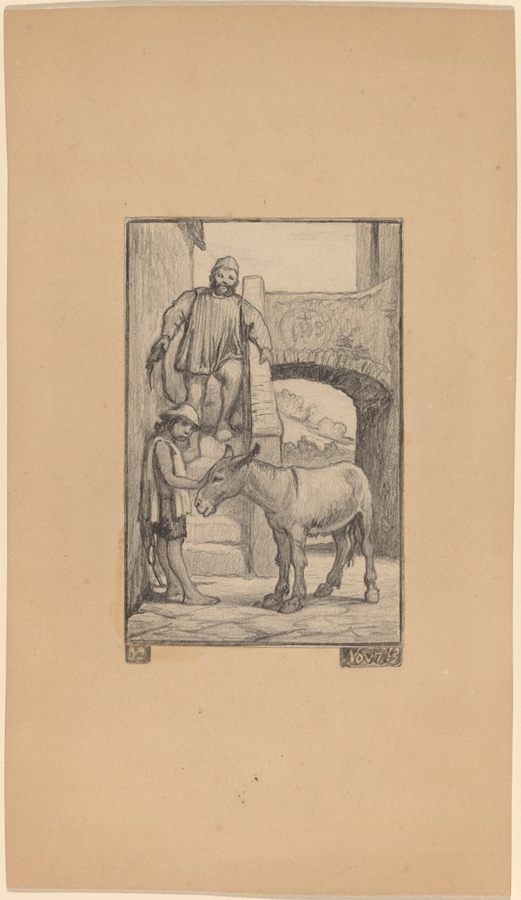 El hijo y el burro de Elihu Vedder