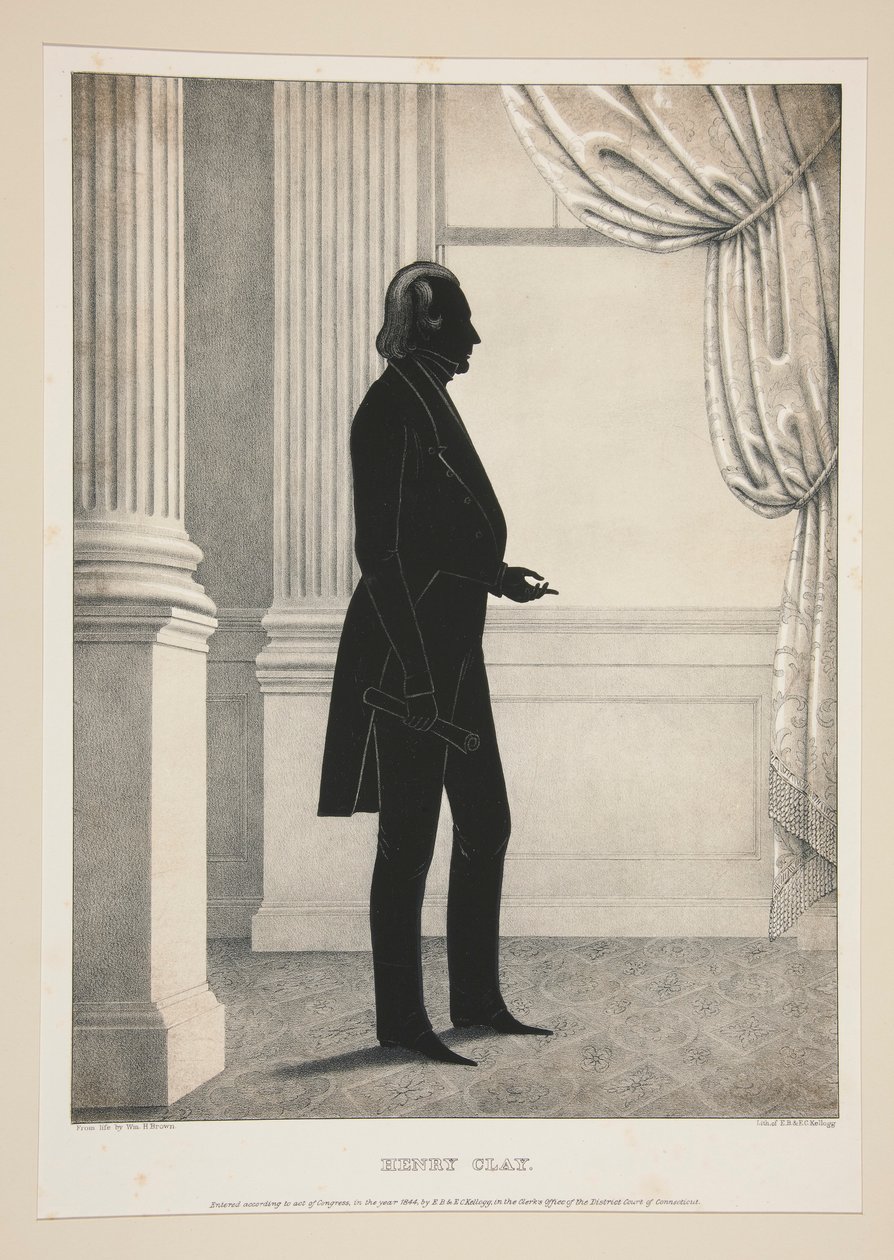 Henry Clay, de un conjunto de 27 retratos de Elijah C. Kellogg
