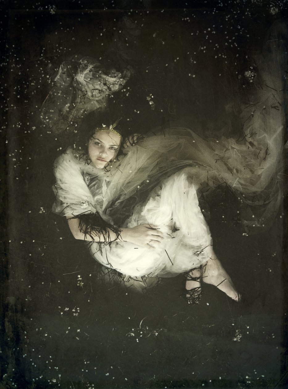 Novia flotante II, 2013 (serigrafía) de Elinleticia Högabo