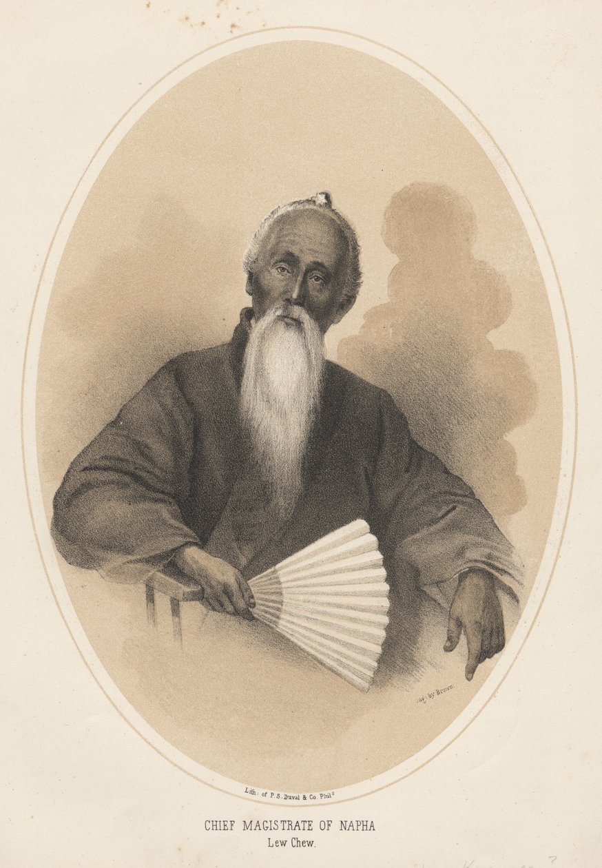 Magistrado jefe de Napha, Lew Chew, 1855 de Eliphalet Brown