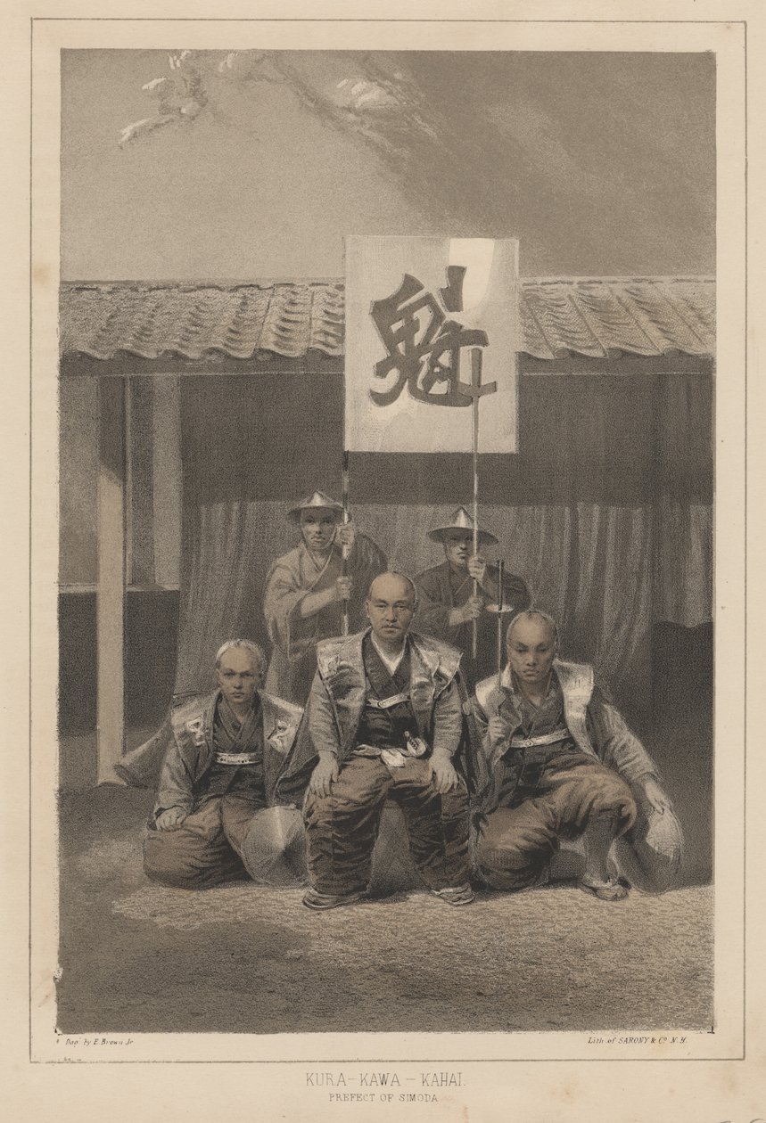 Kura-Kawa-Kahai, Prefecto de Simoda, 1855 de Eliphalet Brown
