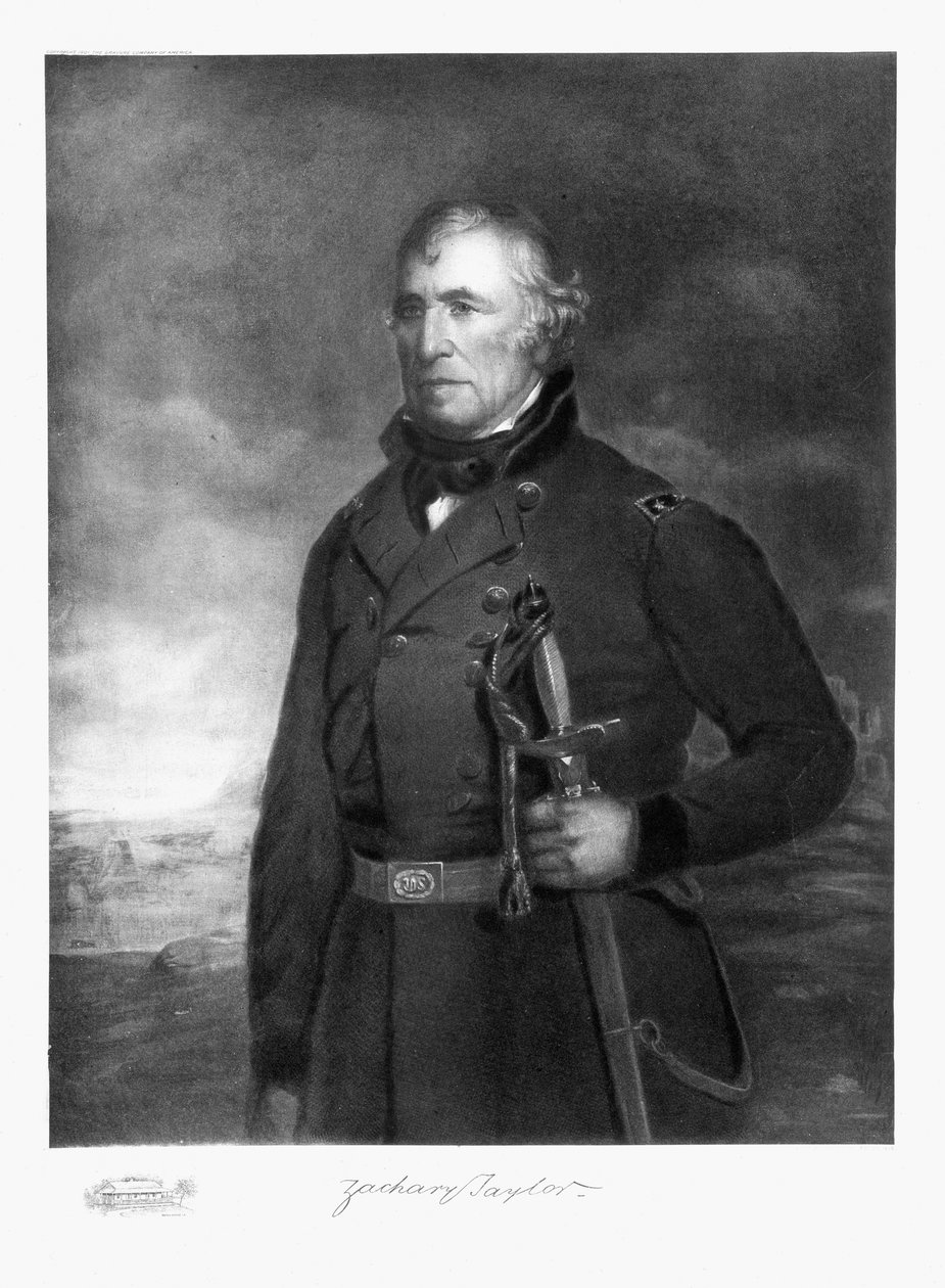 Zachary Taylor, 12º Presidente de los Estados Unidos de América, pub. 1901 de Eliphalet Frazer Andrews