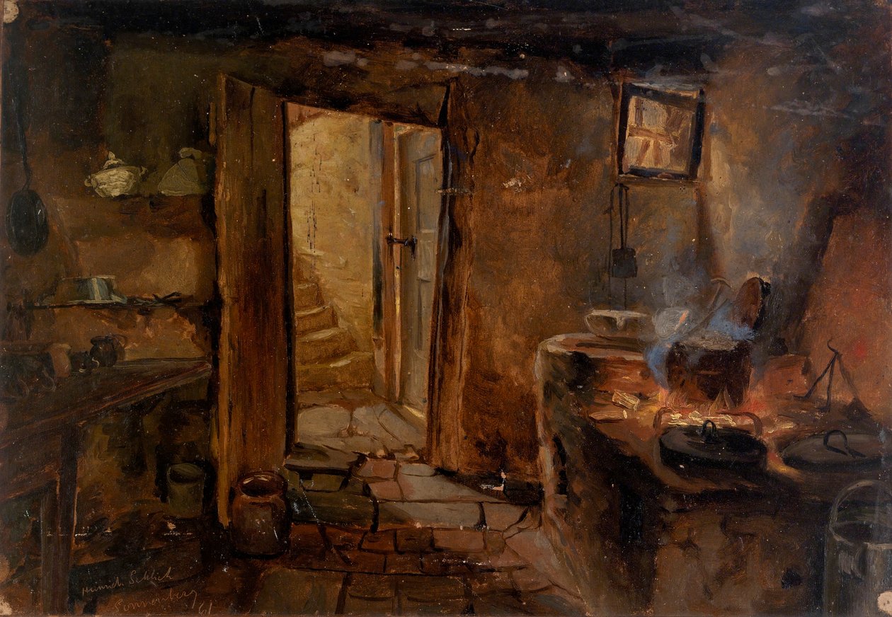 Interior de una cocina de Eliphalet Fraser Andrews