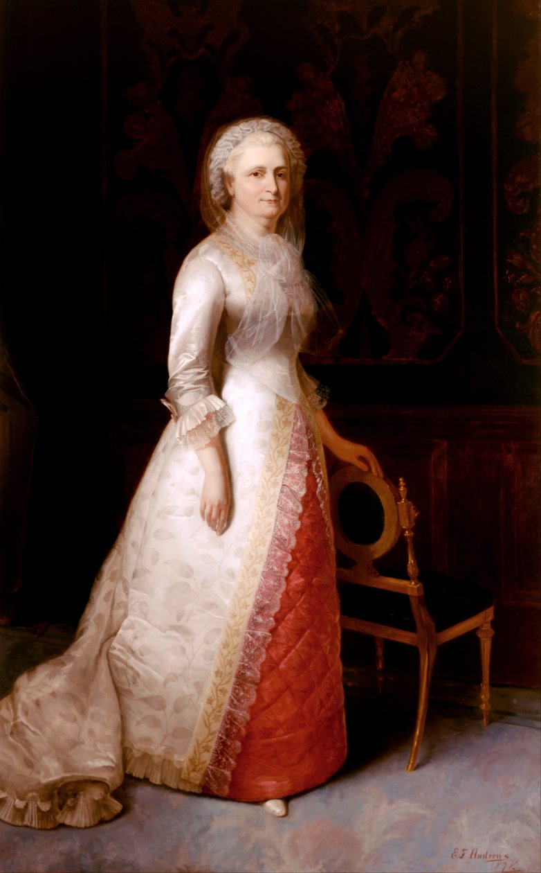 Martha Dandridge Custis Washington (Sra. de George Washington) de Eliphalet Frazer Andrews